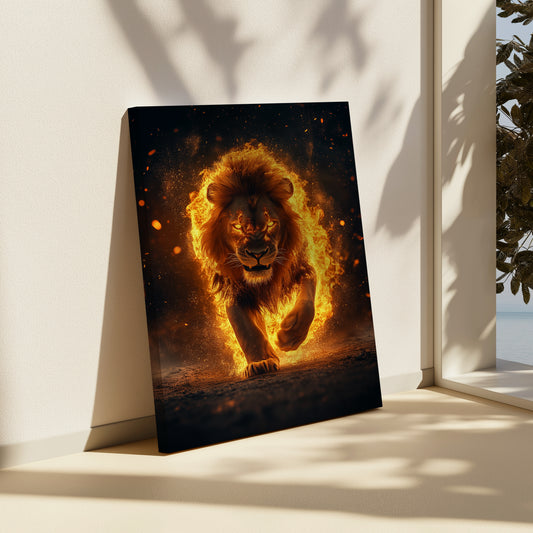 Blaze Of The Lion Heart Canvas