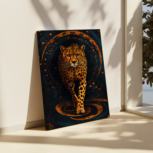 Cheetah In Motion Canvas
