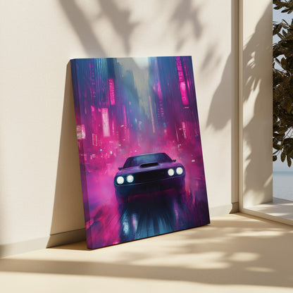 Phantom Muscle Car Canvas