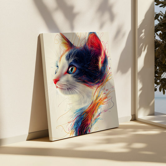 Luminous Whiskers Canvas