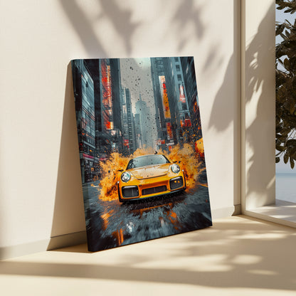 Yellow splash Canvas