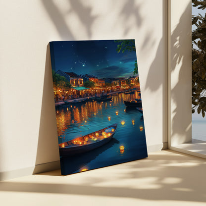 River of Lanterns Canvas