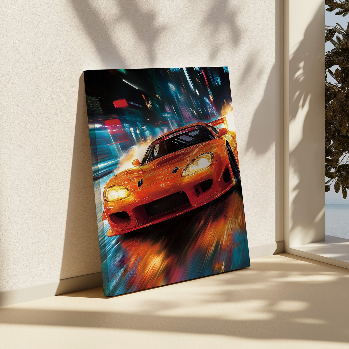 Need for Speed Orange Canvas