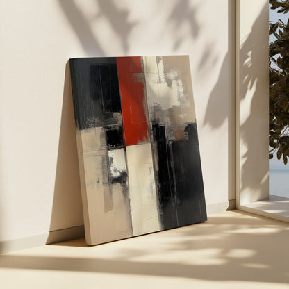 Shattered Silence Abstract Canvas