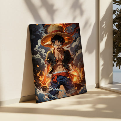 Luffy: Gear of Fury canvas