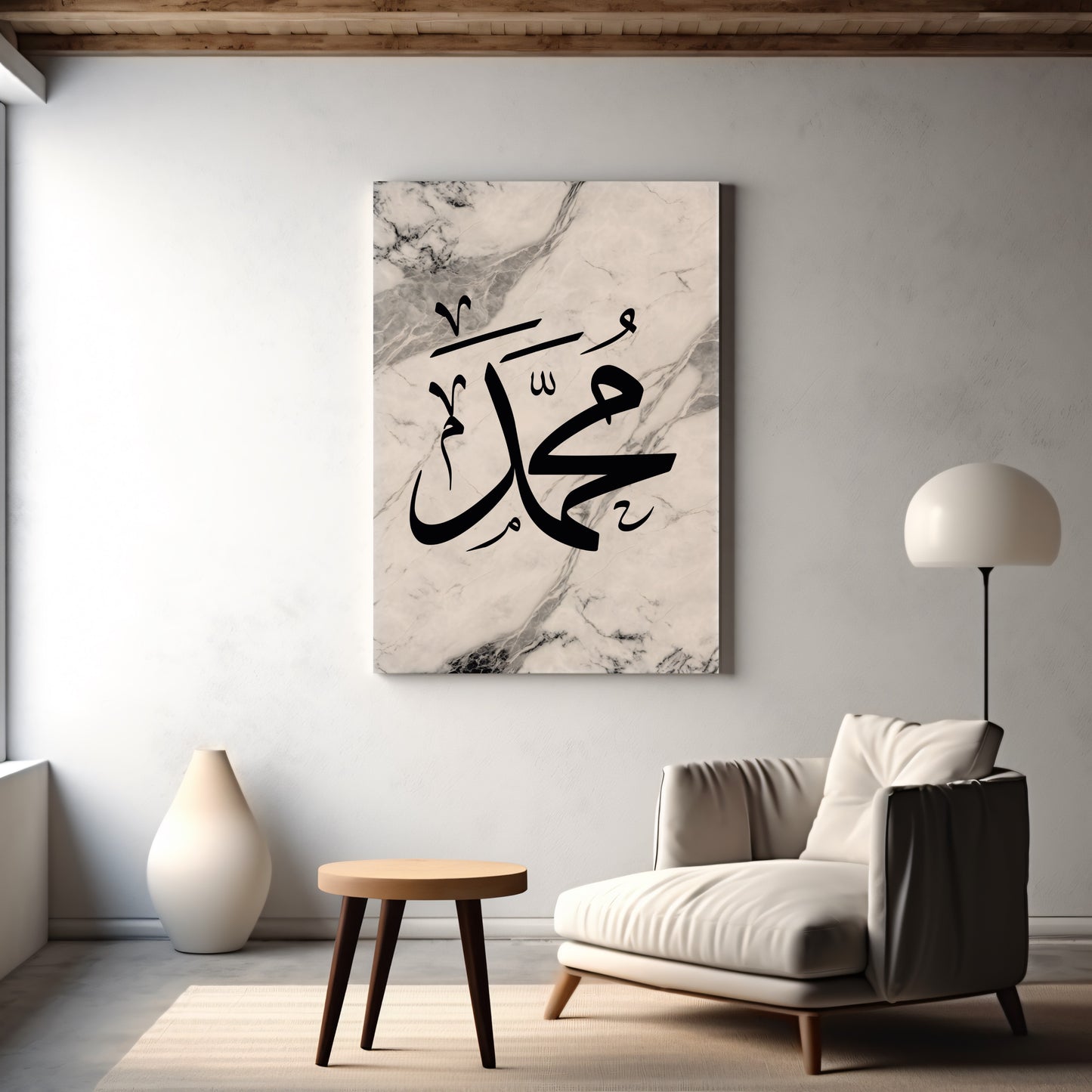 white-black-marble-mohammed-arabic-calligraphy-canvas