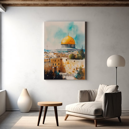 Masjid Al-Aqsa Golden Dome canvas