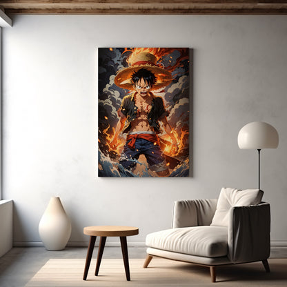 Luffy: Gear of Fury canvas