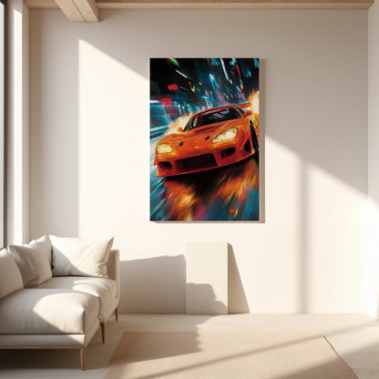 Need for Speed Orange Canvas