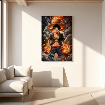 Luffy: Gear of Fury canvas