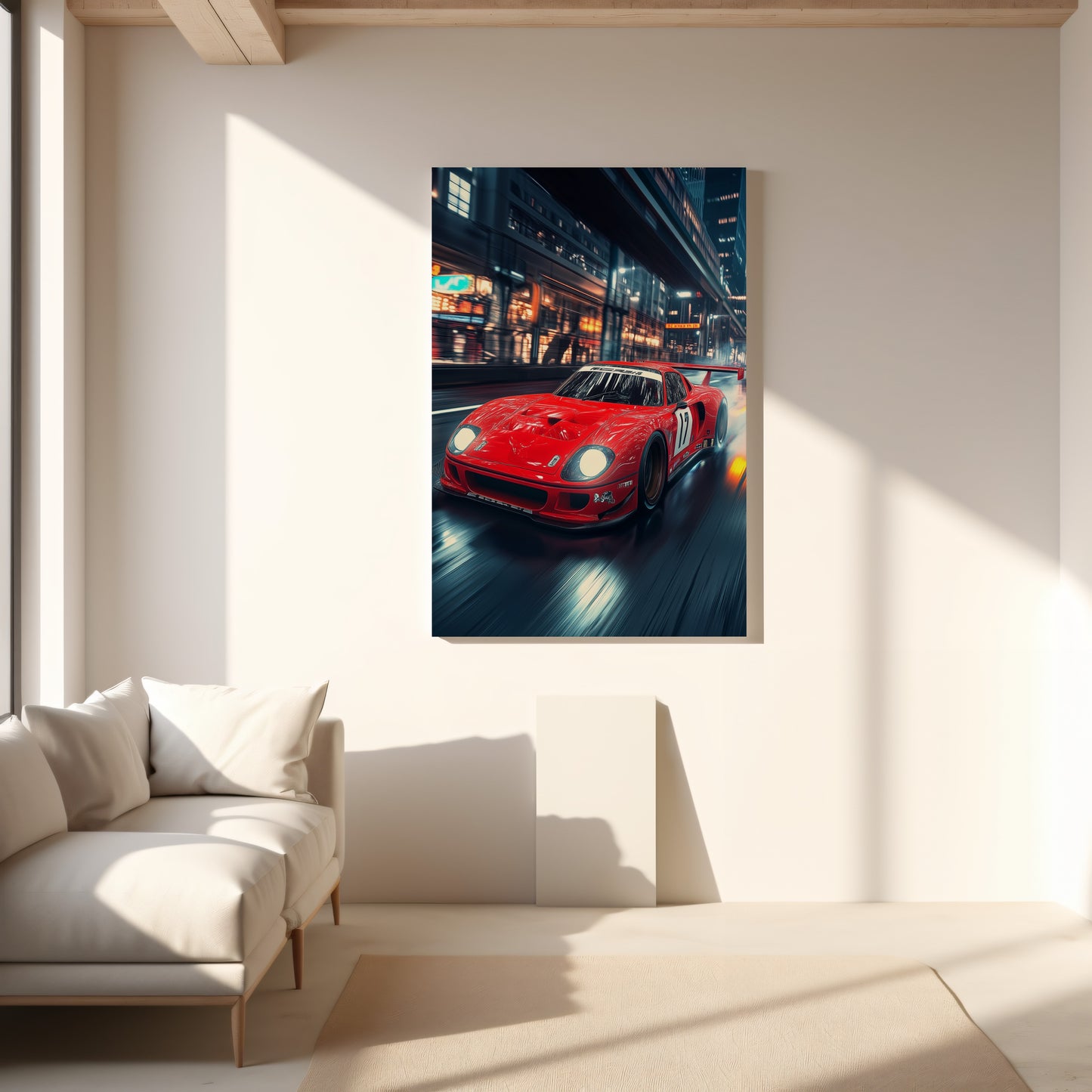 Turbo Rush: Anime Speed Racer Canvas