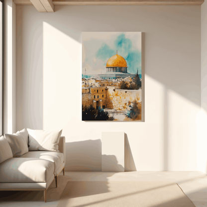 Masjid Al-Aqsa Golden Dome canvas