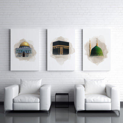 set-of-3-islamic-canvas-kaaba-mecca-masjid-an-nabawi-medina-al-aqsa