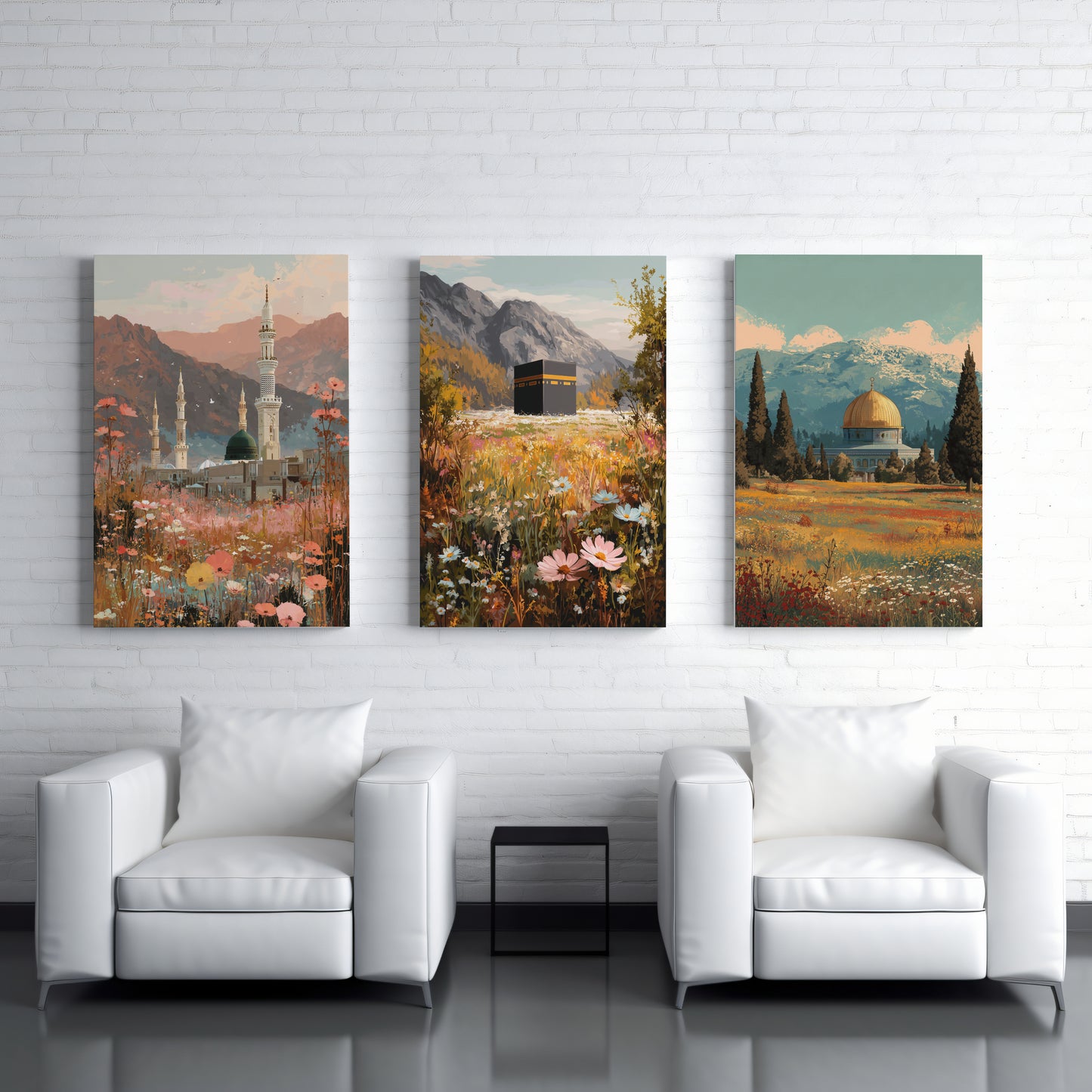 Set of timeless beauty 3 piece art