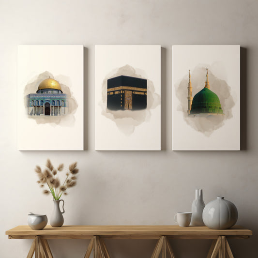 set-of-3-islamic-canvas-kaaba-mecca-masjid-an-nabawi-medina-al-aqsa