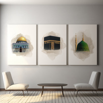set-of-3-islamic-canvas-kaaba-mecca-masjid-an-nabawi-medina-al-aqsa
