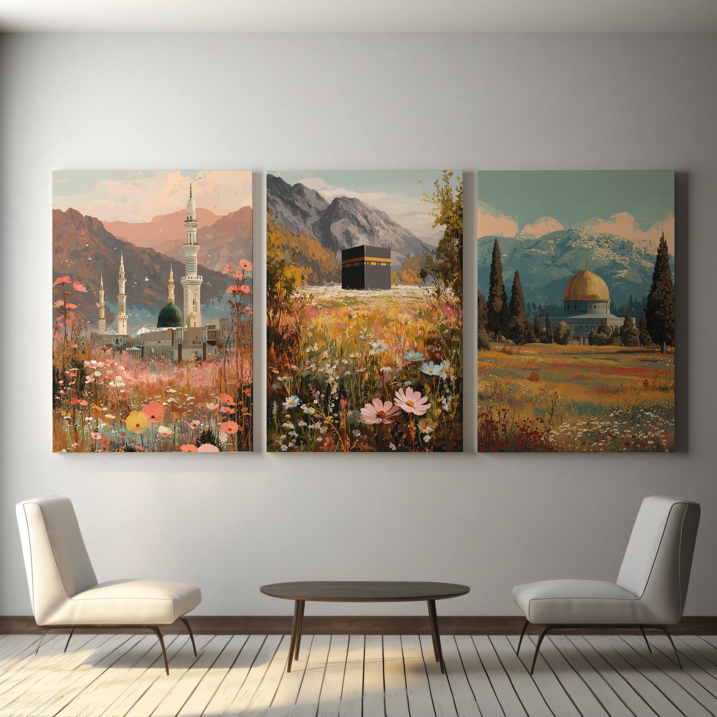 Set of timeless beauty 3 piece art