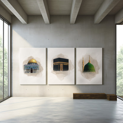 set-of-3-islamic-canvas-kaaba-mecca-masjid-an-nabawi-medina-al-aqsa