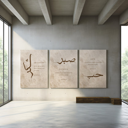 set-of-3-sabr-shukr-hubb-patience-gratitude-love-in-arabic-calligraphy-islamic-canvas
