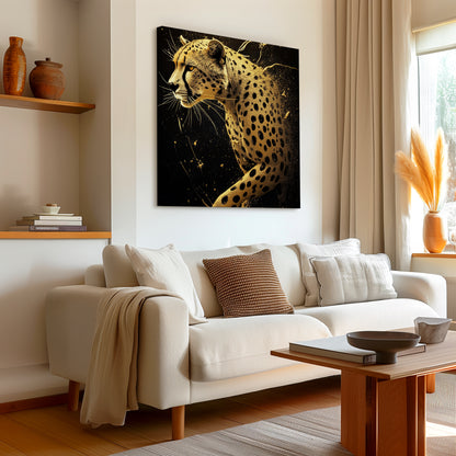 Golden Cheetah Canvas