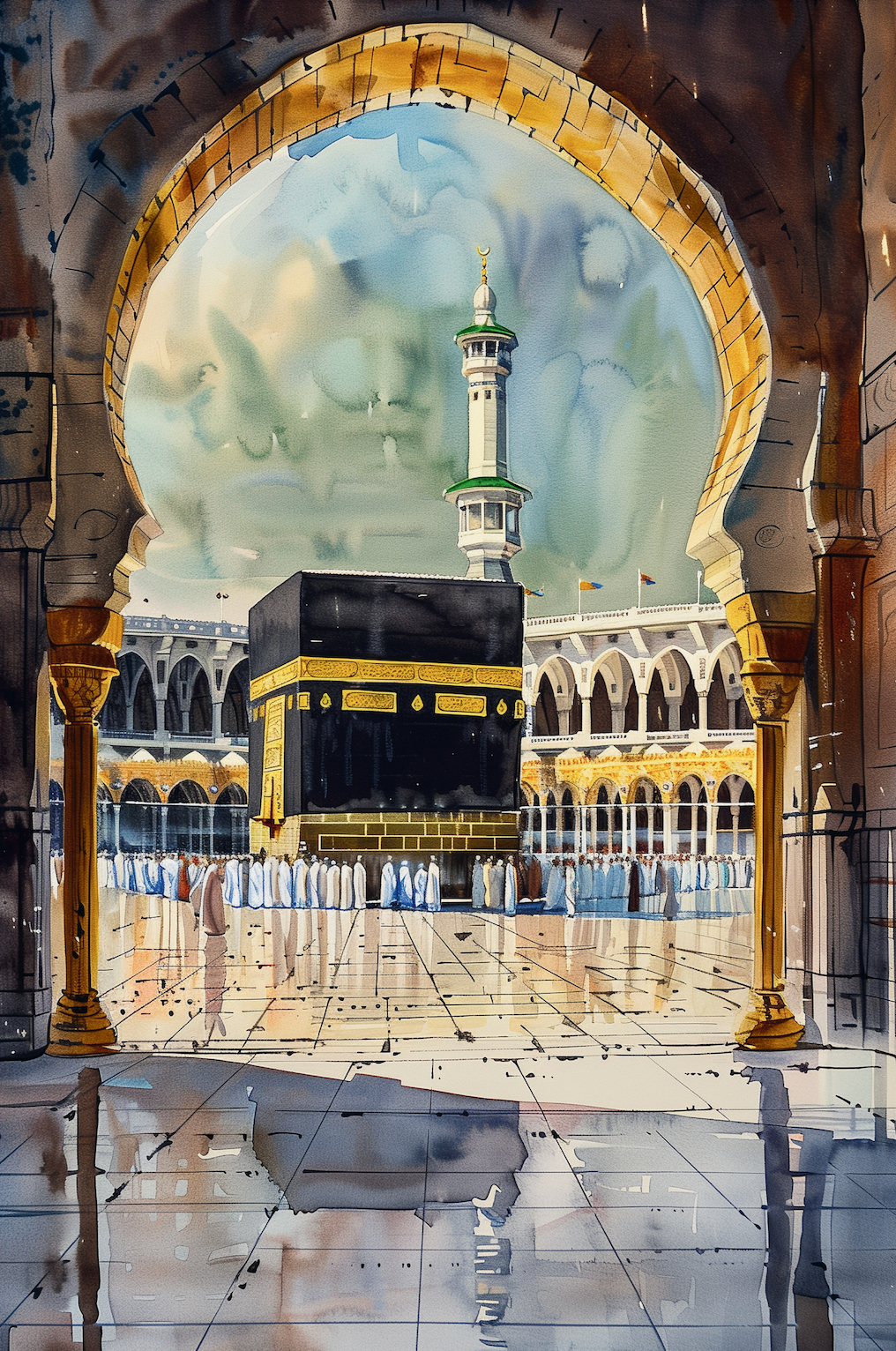 Blessed Islamic Landmarks – 3-Piece Canvas Art Collection