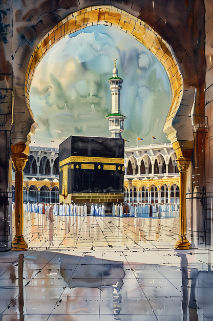 Blessed Islamic Landmarks – 3-Piece Canvas Art Collection