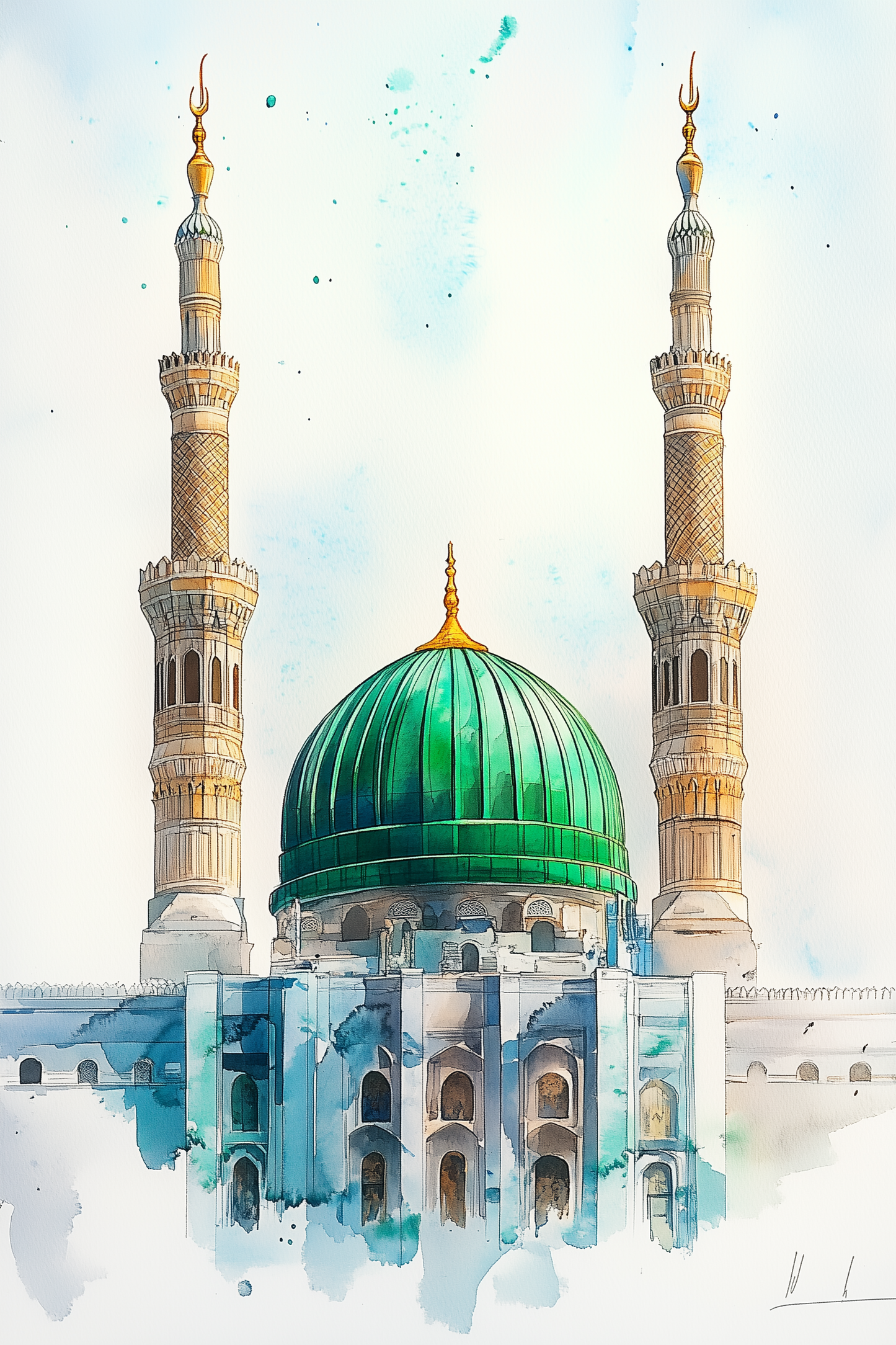 Light of the Holy Lands – 3-Piece Islamic Wall Art