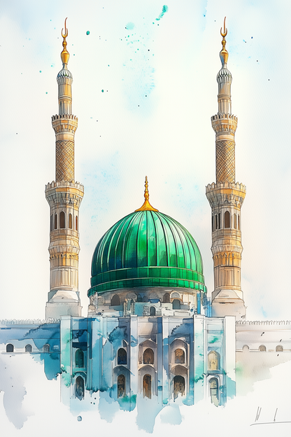 Light of the Holy Lands – 3-Piece Islamic Wall Art