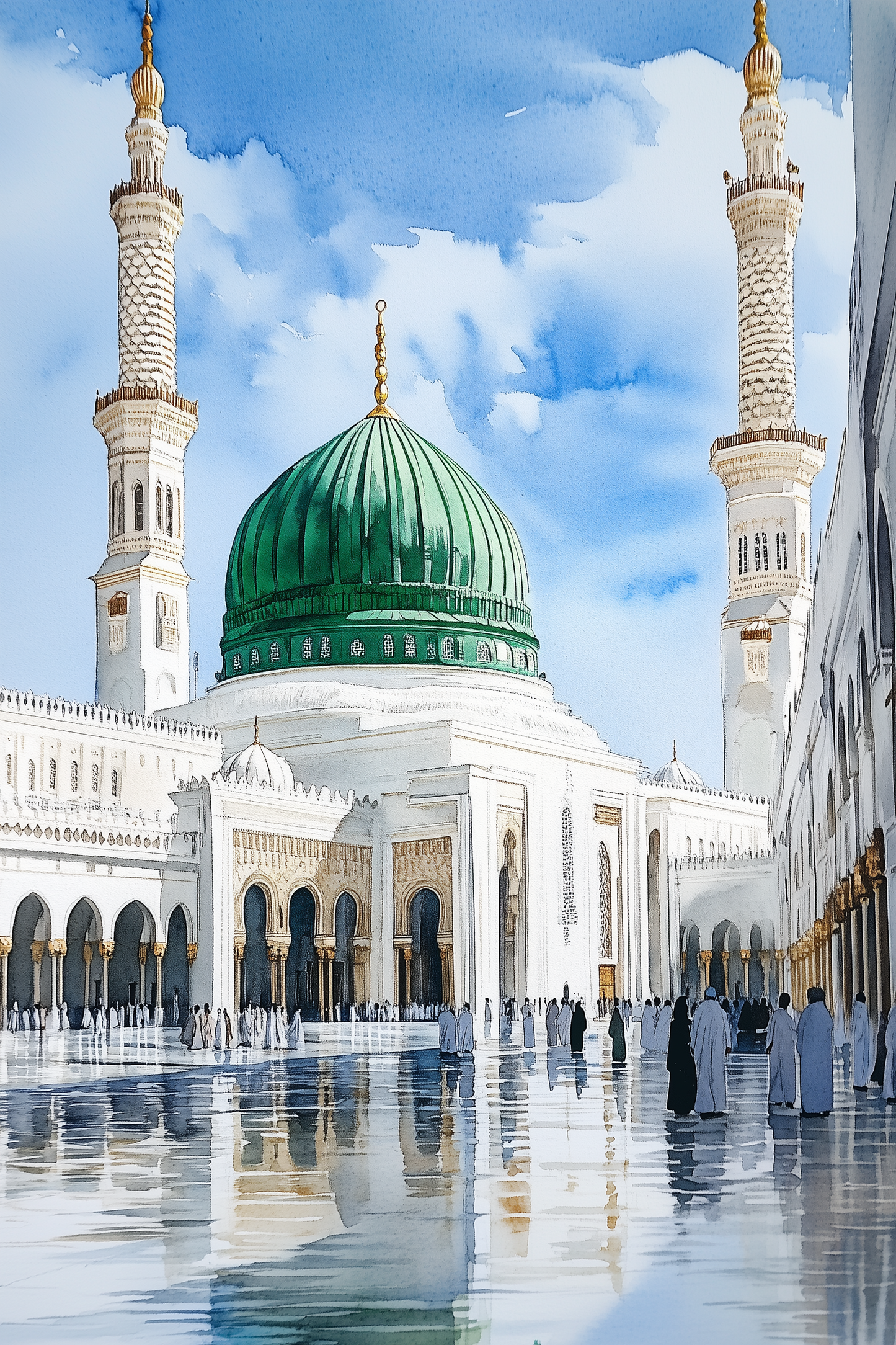 Blessed Islamic Landmarks – 3-Piece Canvas Art Collection